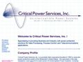 1639uninterruptible power systems Critical Power Svc Inc
