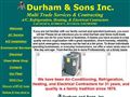 2343air conditioning equipment repair Durham and Sons Inc